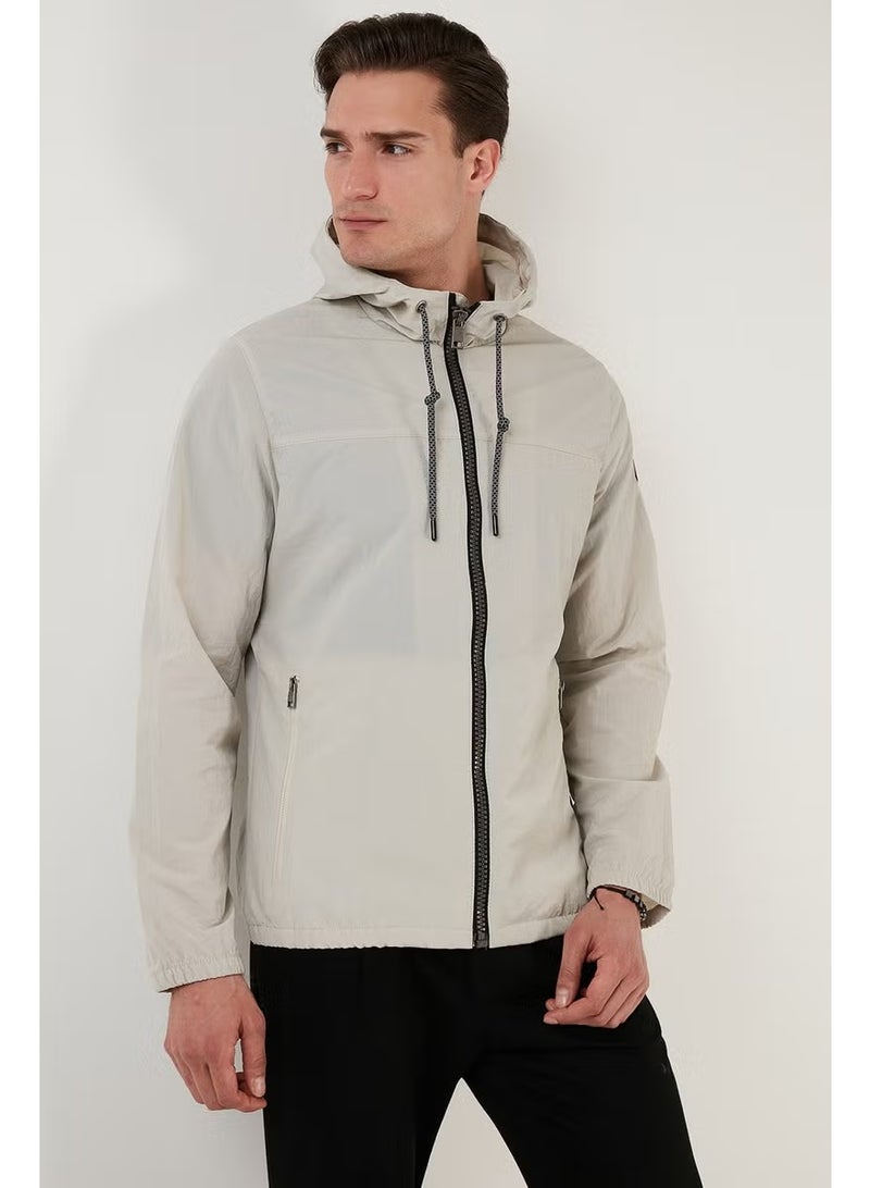 Buratti Regular Fit Hooded Seasonal Coat with Pockets Men's Coat 497GLENN - Image 3